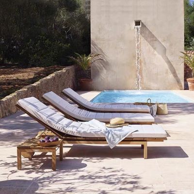 Outdoor furniture beach Hotel Swimming Pool Sunbed Sling Sun Lounger