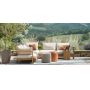 Simple but elegance outdoor furniture teak wood outdoor sofa