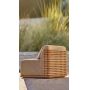 2024 new design outdoor furniture patio teak wood sofa 