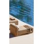 2024 new design outdoor furniture patio teak wood sofa 