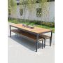 Commercial Grade Plastic Wood Outdoor Furniture Garden Dining Set 